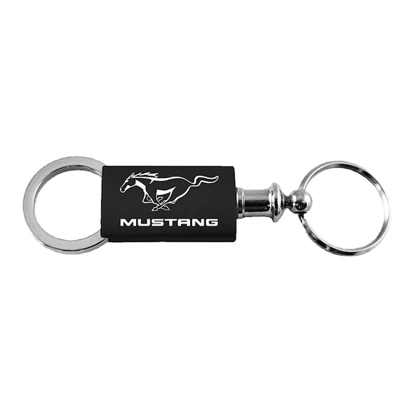 Ford Mustang Keychain & Keyring - Black Valet