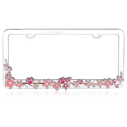 Pink Cherry Blossom Tree Metal Frame