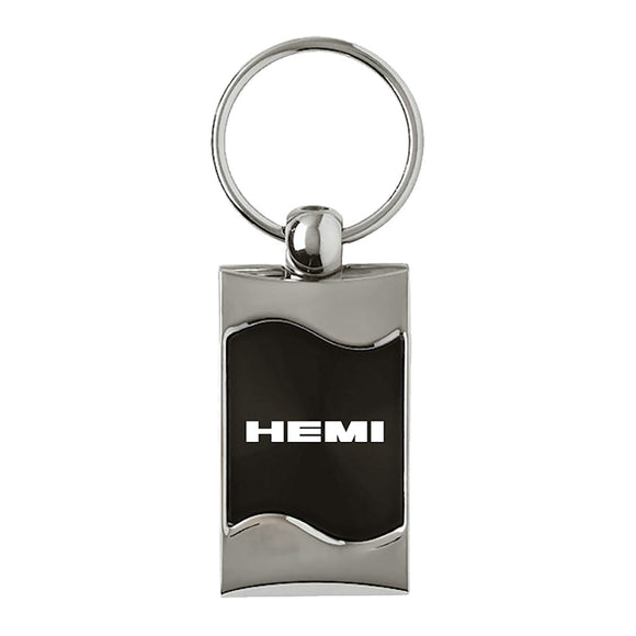 Dodge Hemi Keychain & Keyring - Black Wave