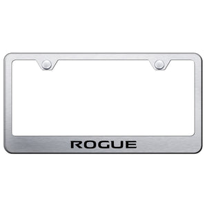 Nissan Rogue Brushed License Plate Frame