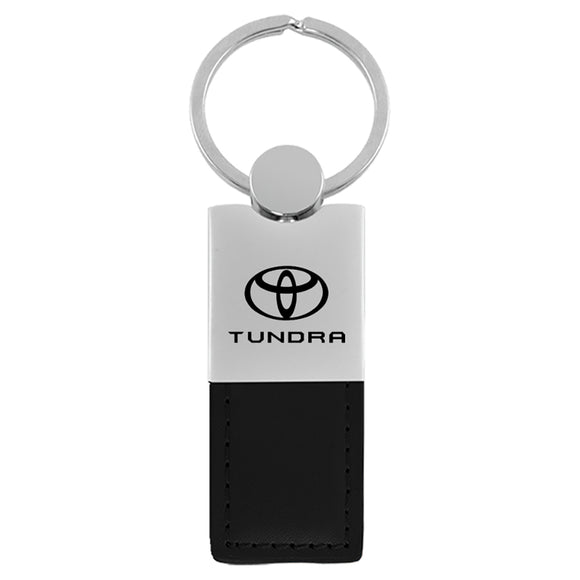 Toyota Tundra Keychain & Keyring - Duo Premium Black Leather