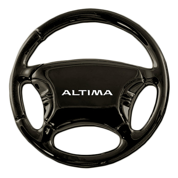 Nissan Altima Black Chrome Steering Wheel Key Chain