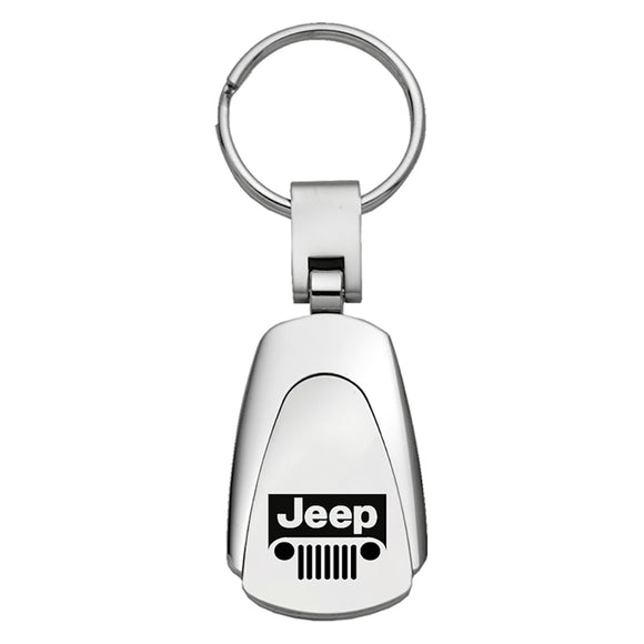 Jeep Grill Keychain & Keyring - Teardrop