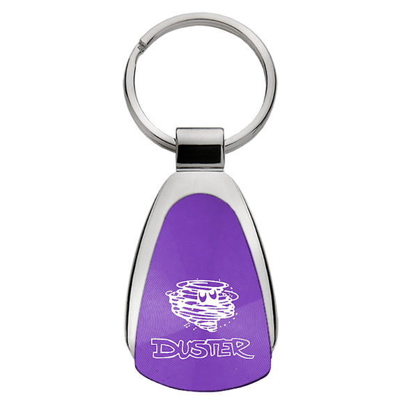 Plymouth Duster Keychain & Keyring - Purple Teardrop