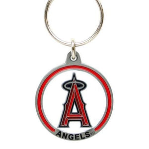 Zinc MLB Team Logo Key Ring - Los Angeles LA Angels of Anaheim