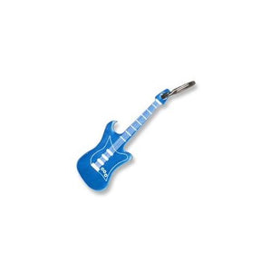 Guitar Keychain & Keyring - Bottle Opener - Blue