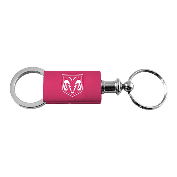 Dodge Ram Head Keychain & Keyring - Pink Valet