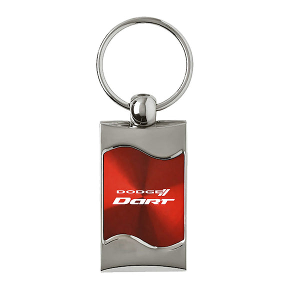 Dodge Dart Keychain & Keyring - Red Wave