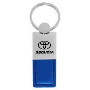 Toyota Sequoia Keychain & Keyring - Duo Premium Blue Leather