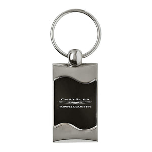 Chrysler Town & Country Keychain & Keyring - Black Wave