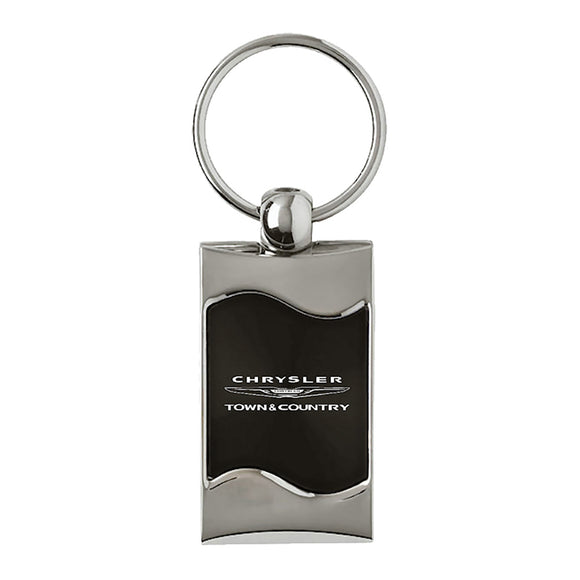 Chrysler Town & Country Keychain & Keyring - Black Wave