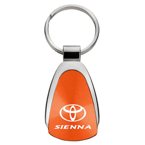 Toyota Sienna Keychain & Keyring - Orange Teardrop