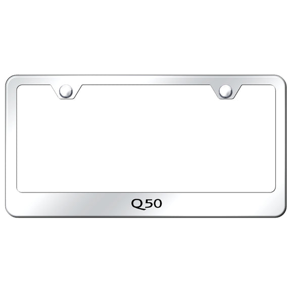 Infiniti Q50 Mirrored License Plate Frame