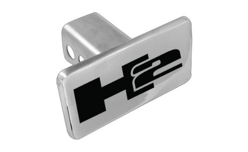 Hummer H2 Logo Solid Metal Chrome Trailer Hitch Cover