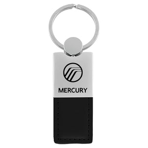 Mercury Keychain & Keyring - Duo Premium Black Leather