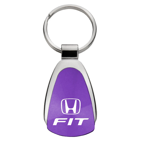 Honda Fit Keychain & Keyring - Purple Teardrop