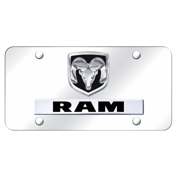 Dodge RAM Logo Chrome Plate