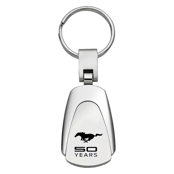 Ford Mustang 50 Years Keychain & Keyring - Teardrop