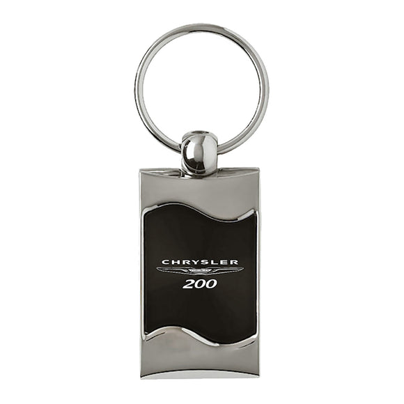 Chrysler 200 Keychain & Keyring - Black Wave