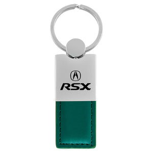 Acura RSX Keychain & Keyring - Duo Premium Green Leather