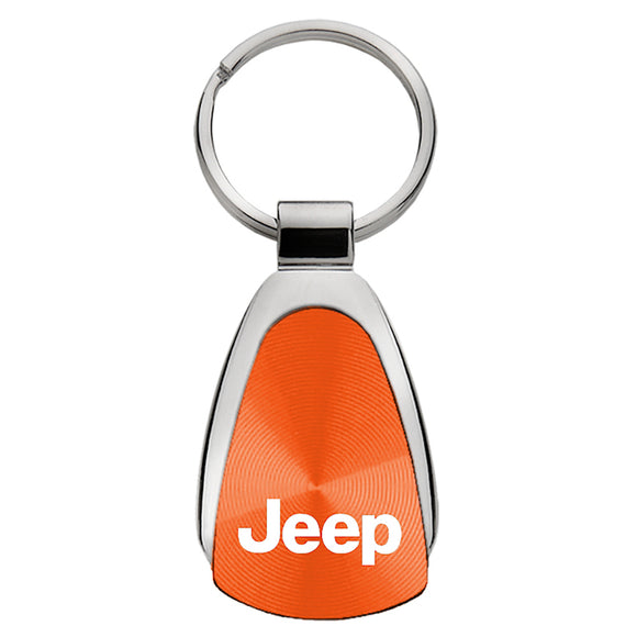Jeep Keychain & Keyring - Orange Teardrop