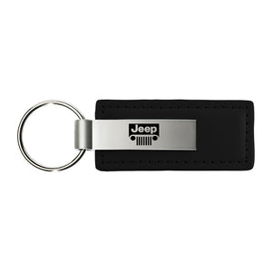 Jeep Grill Keychain & Keyring - Premium Leather
