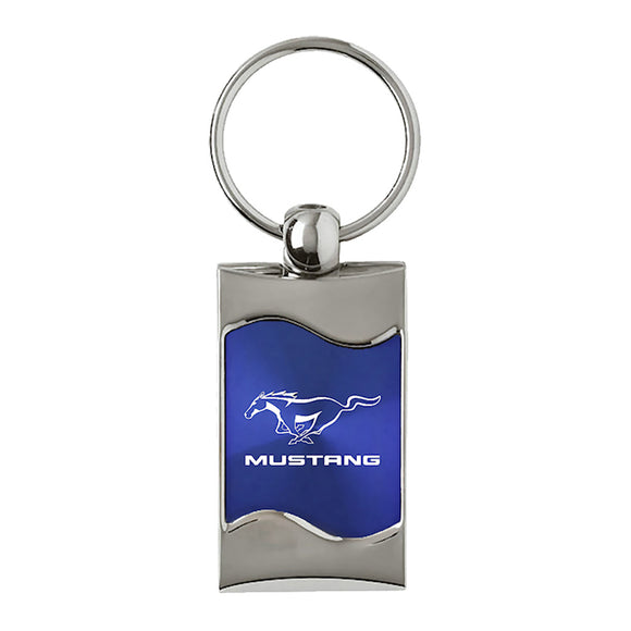 Ford Mustang Keychain & Keyring - Blue Wave