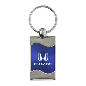 Honda Civic Keychain & Keyring - Blue Wave