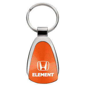 Honda Element Keychain & Keyring - Orange Teardrop