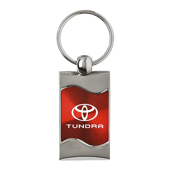 Toyota Tundra Keychain & Keyring - Red Wave
