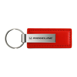 Honda Ridgeline Keychain & Keyring - Red Premium Leather