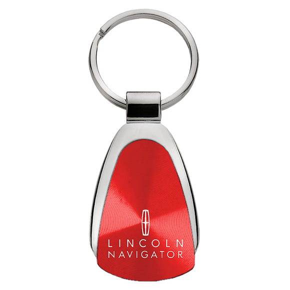 Lincoln Navigator Keychain & Keyring - Red Teardrop