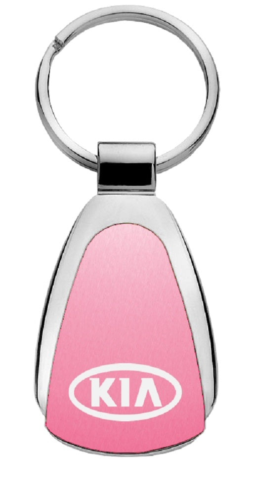 KIA Keychain & Keyring - Pink Teardrop